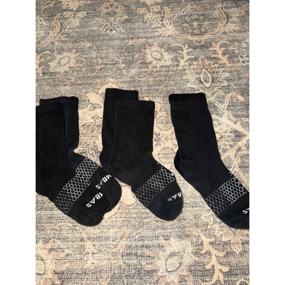 Men's Bombas Black Crew Socks Bundle
